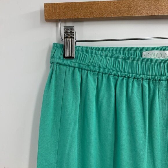 Abound Women's Elastic Waist Pull-On Cargo Jogger Pants Green Marine Size XS NWT - Picture 3 of 14